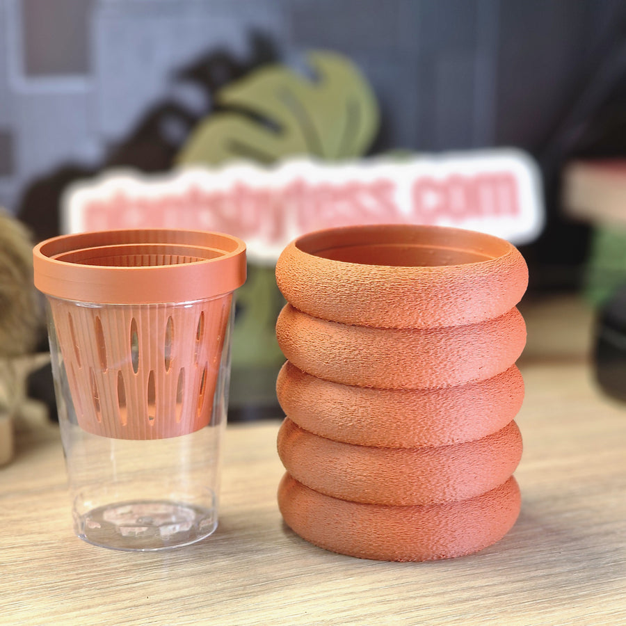 MIDI SIPS Marshmallow Complete Set | Pink Self-Watering Pot System