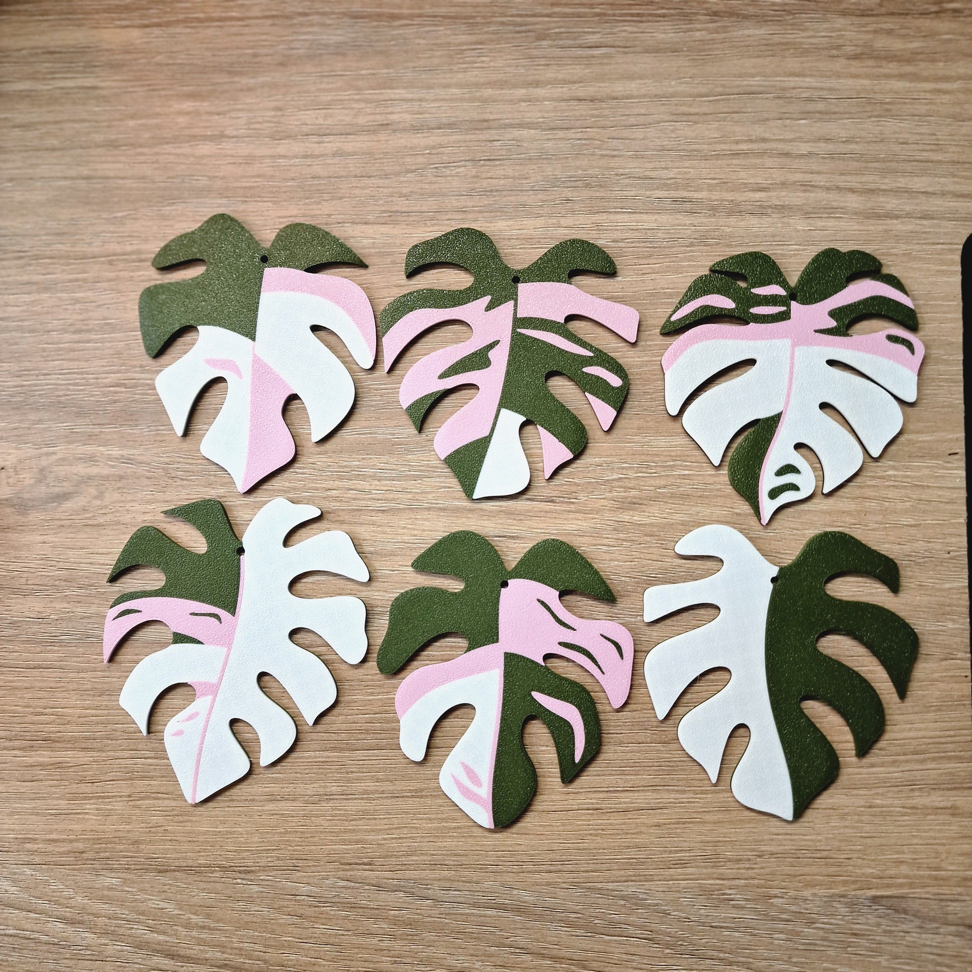 Coasters, Monstera pink
