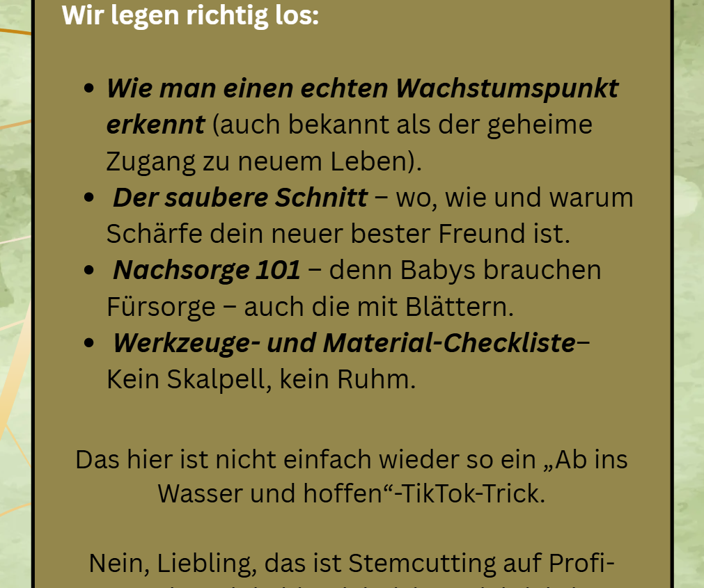 GERMAN! Make Stemcuts like a Pro!