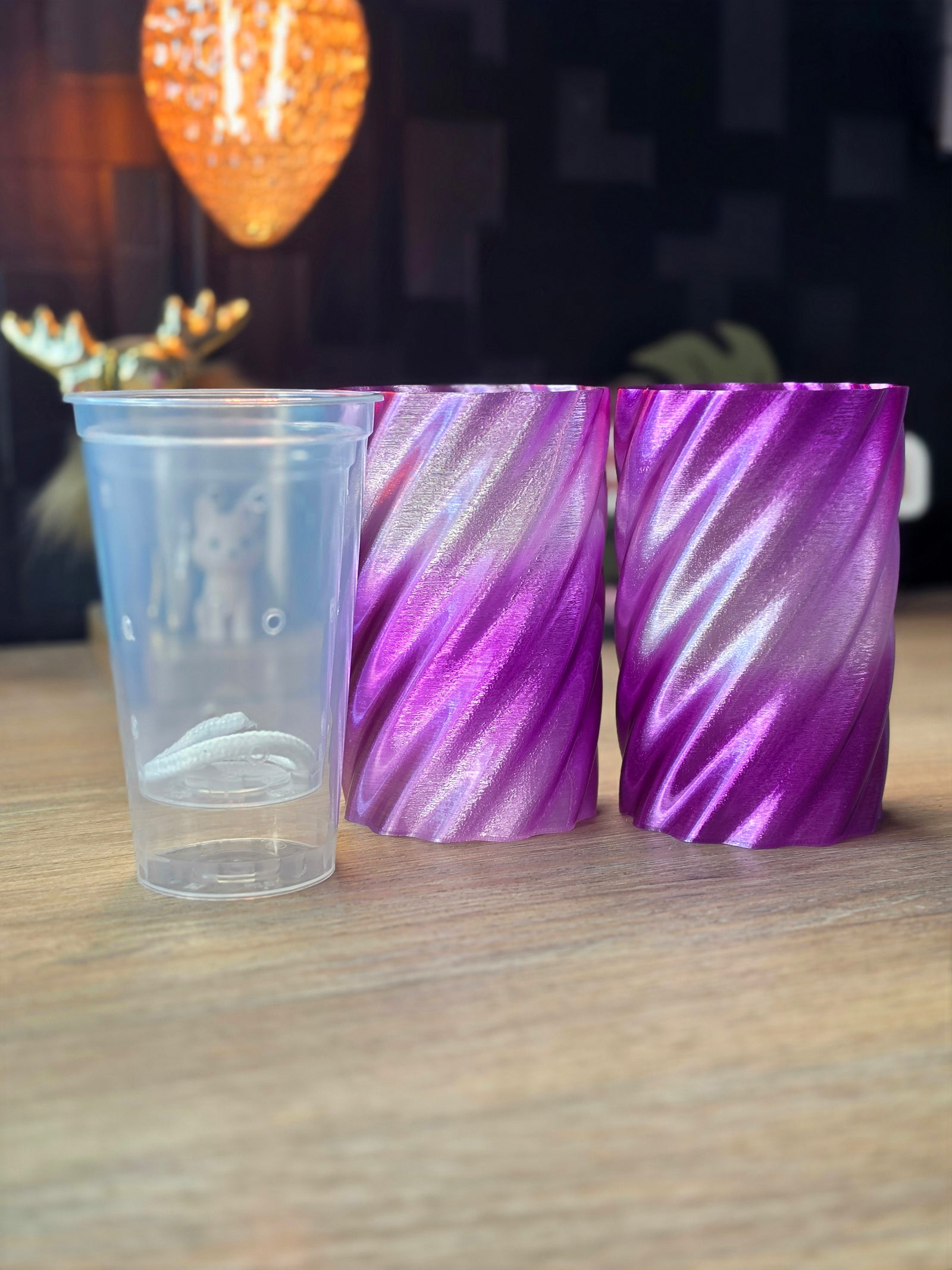 Liquid Glow Pots Purple White | Glow Self-Watering Plant Pots
