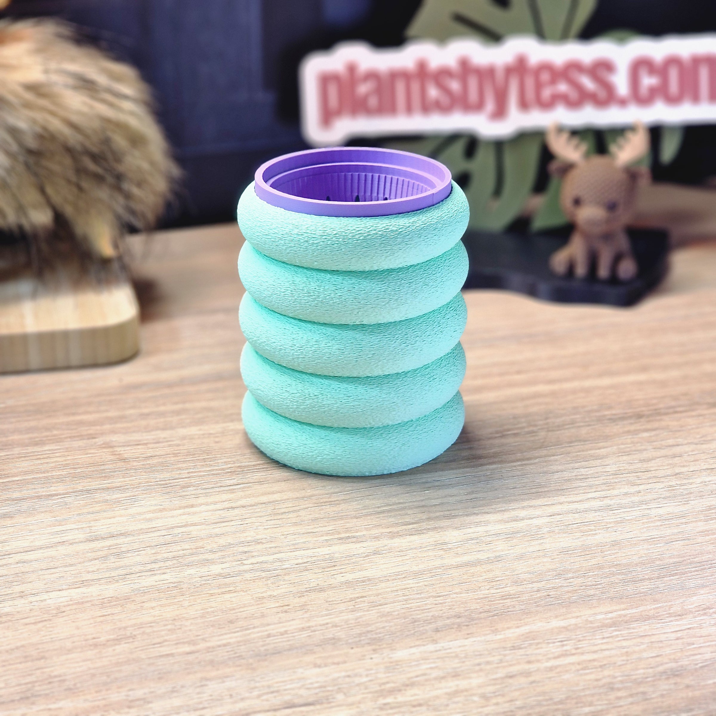 MIDI SIPS Marshmallow Outer Pot | Pink 3D Printed Plant Pot
