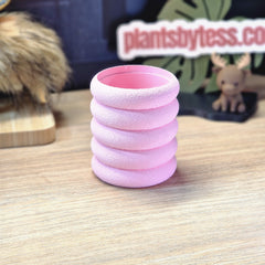 MIDI SIPS Marshmallow Outer Pot | Pink 3D Printed Plant Pot