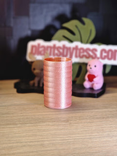 MINI SIPS Marshmallow Outer Pot | Pink 3D Printed Plant Pot
