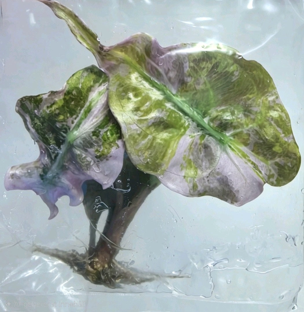 Alocasia Venom Purple TC Pre-Order in Bag | Rare Purple Variegated Alocasia