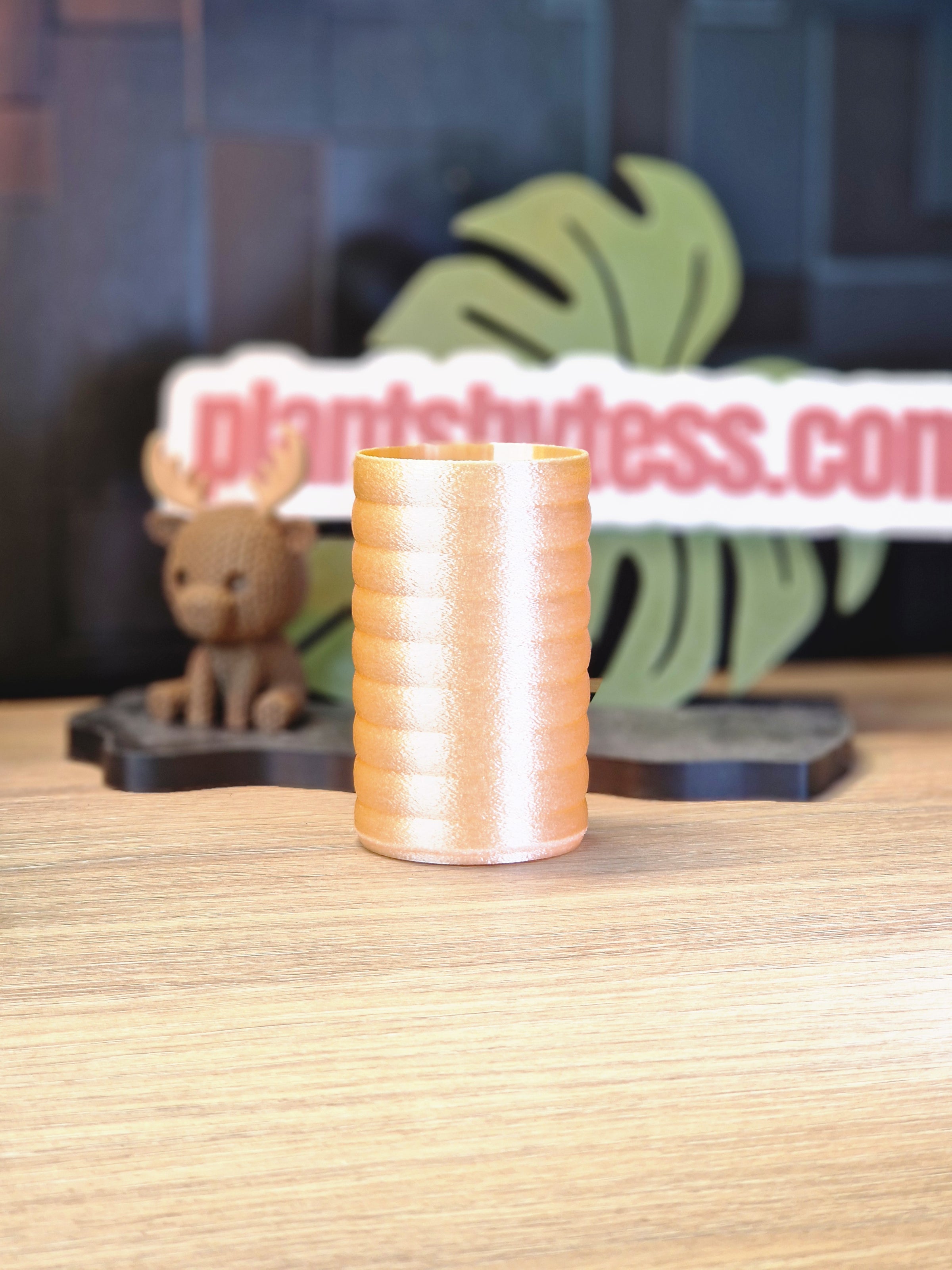 MINI SIPS Marshmallow outer pot pink 3D printed plant pot at Plant.ess