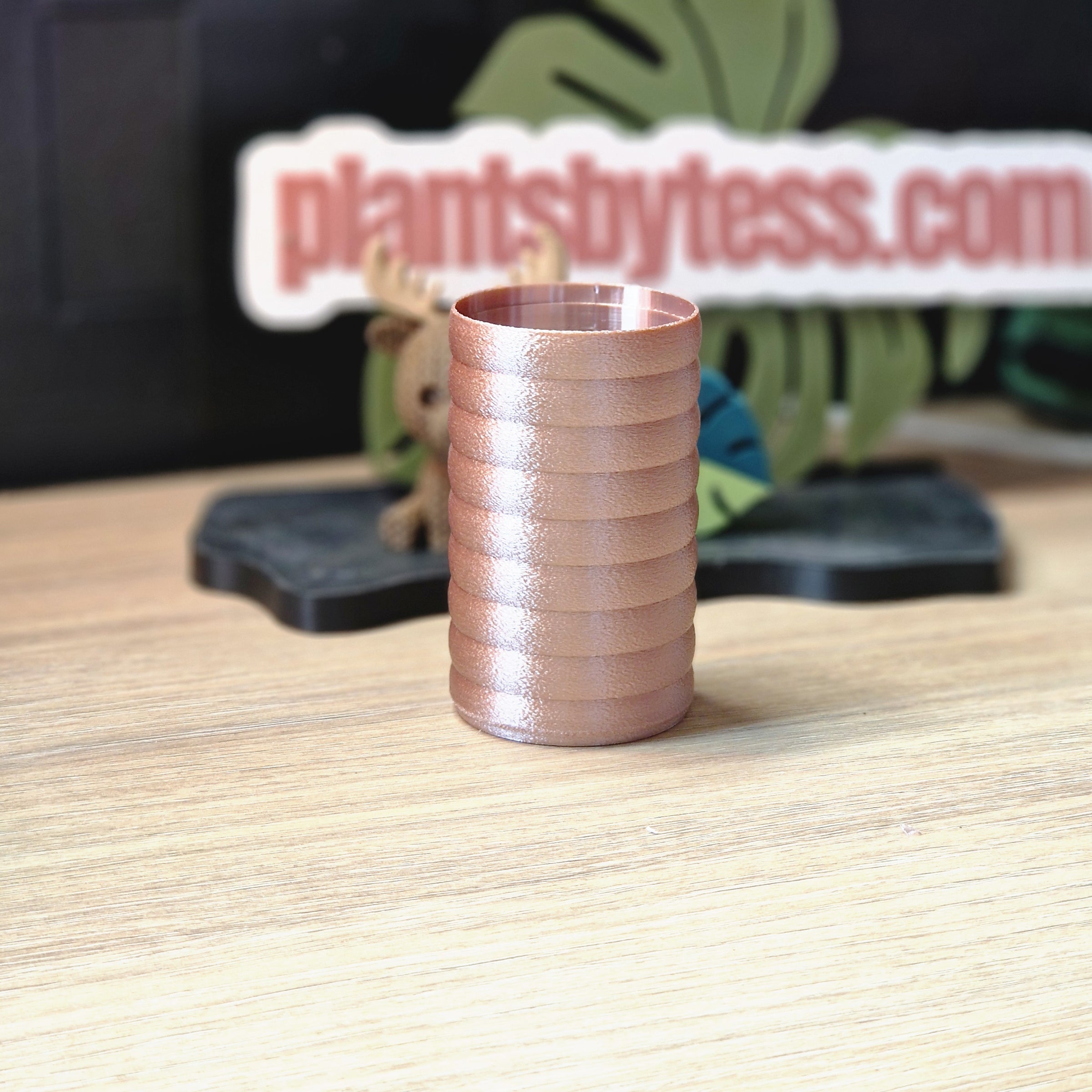 MINI SIPS Marshmallow Outer Pot | Pink 3D Printed Plant Pot