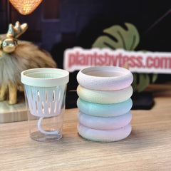 MIDI SIPS Marshmallow Complete Set | Pink Self-Watering Pot System
