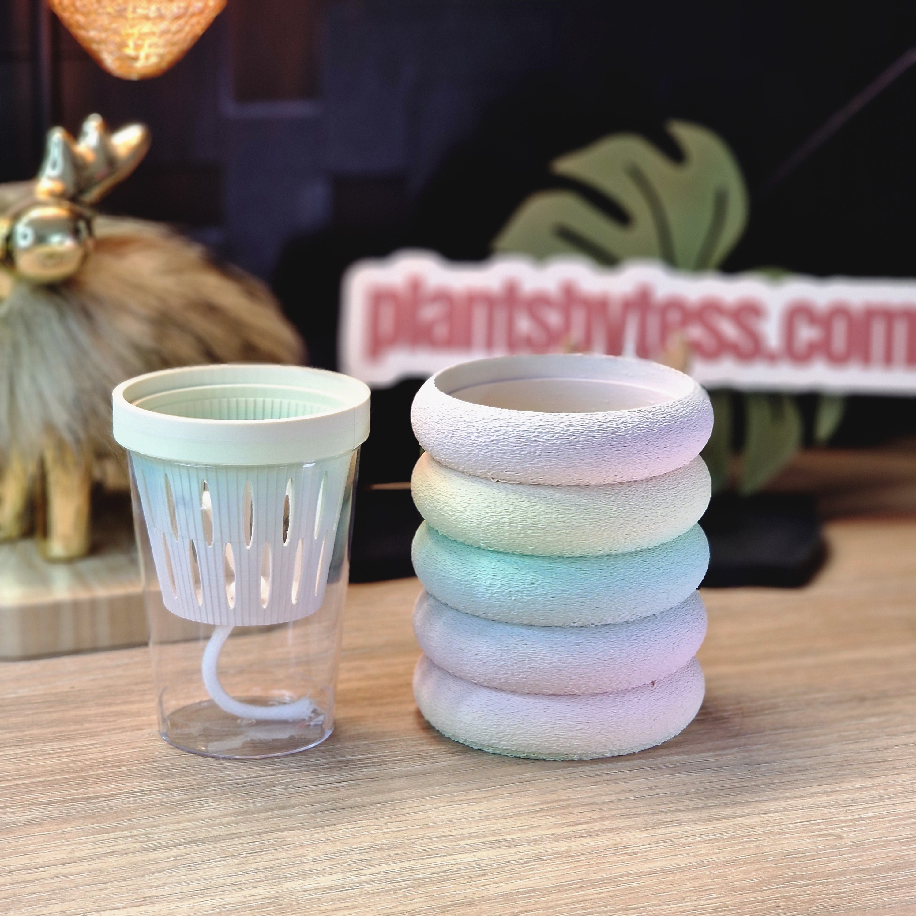 MIDI SIPS Marshmallow Complete Set | Pink Self-Watering Pot System