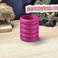 MIDI SIPS Marshmallow Outer Pot | Pink 3D Printed Plant Pot
