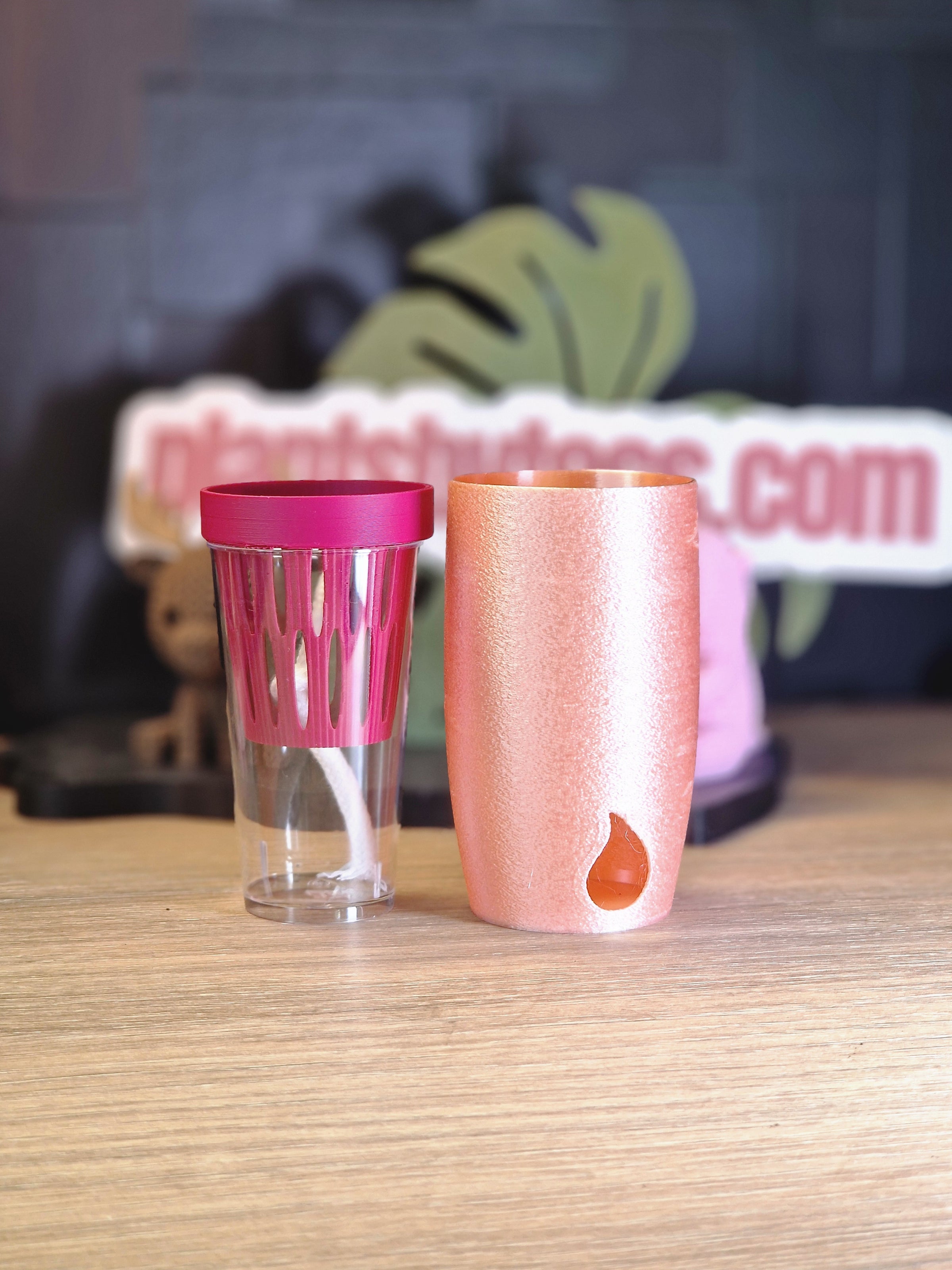 MINI SIPS Outer Pot Plain Silk Collection | 3D Printed Plant Pot