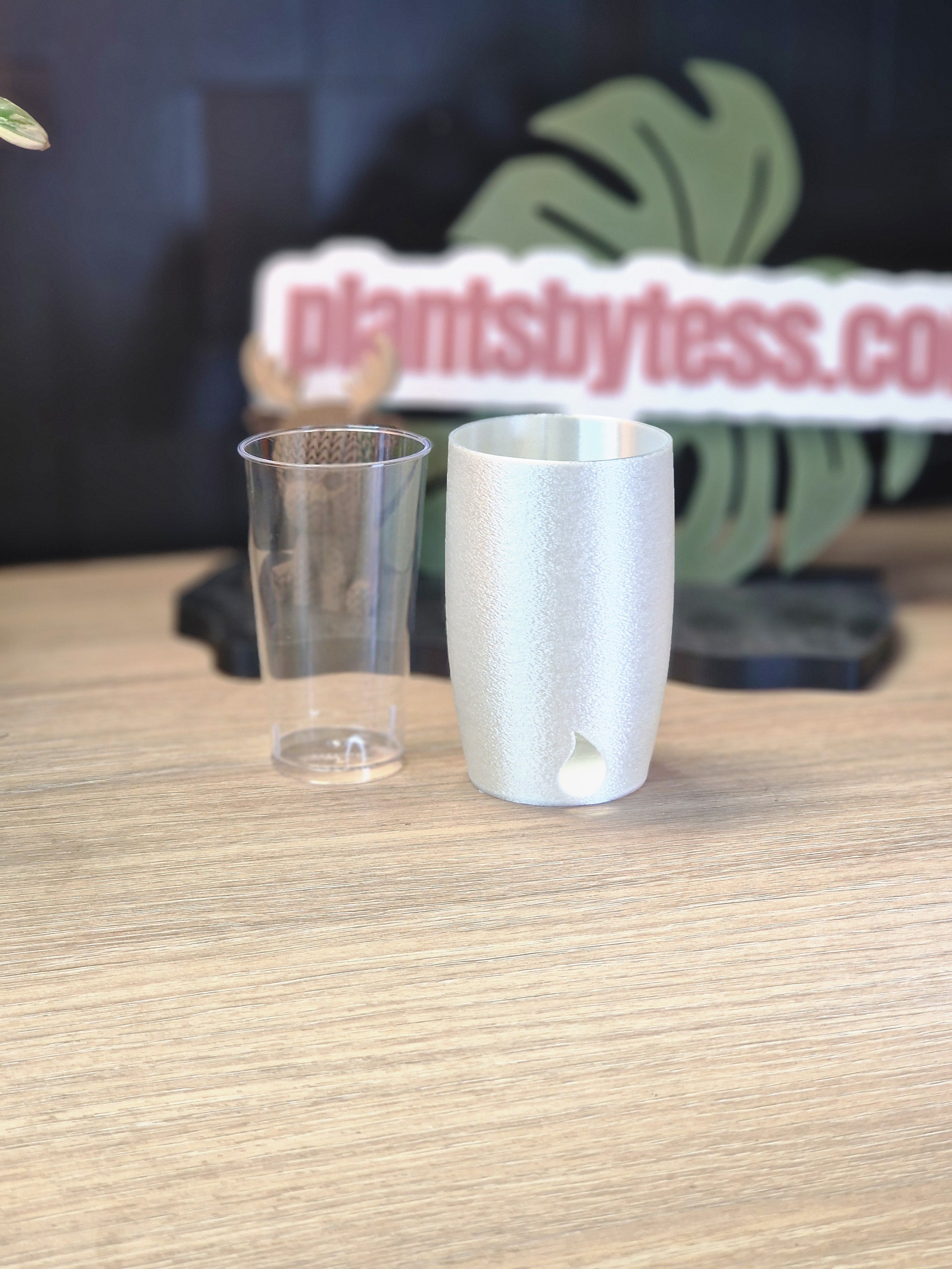 MINI SIPS Outer Pot Plain Silk Collection | 3D Printed Plant Pot